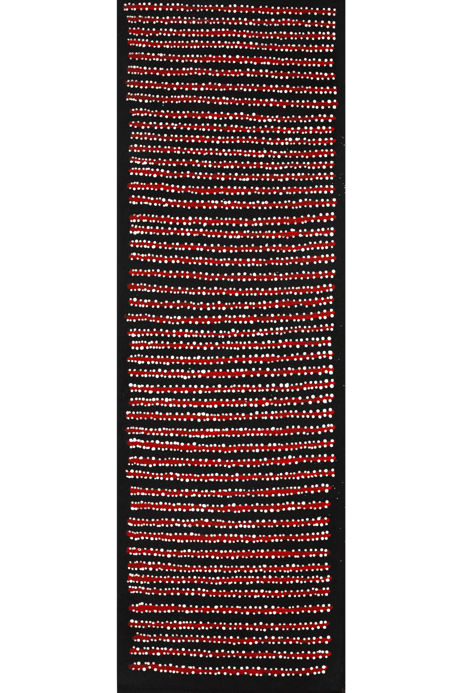 Aboriginal Artwork by Mitchell Japanangka Martin, Mina Mina Jukurrpa, 91x30cm