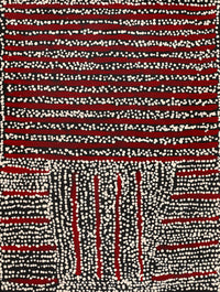 Aboriginal Artwork by Mitchell Japanangka Martin, Mina Mina Jukurrpa, 61x46cm