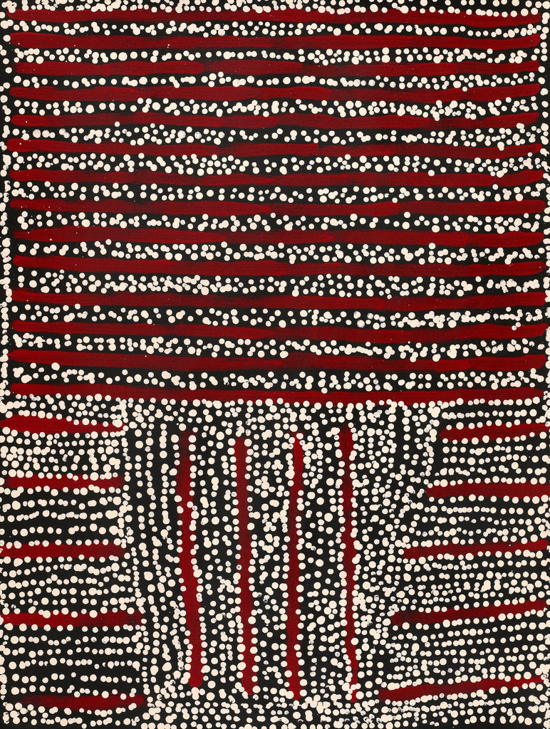 Aboriginal Art by Mitchell Japanangka Martin, Mina Mina Jukurrpa, 61x46cm - ART ARK®