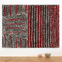 Aboriginal Artwork by Mitchell Japanangka Martin, Mina Mina Jukurrpa, 61x46cm