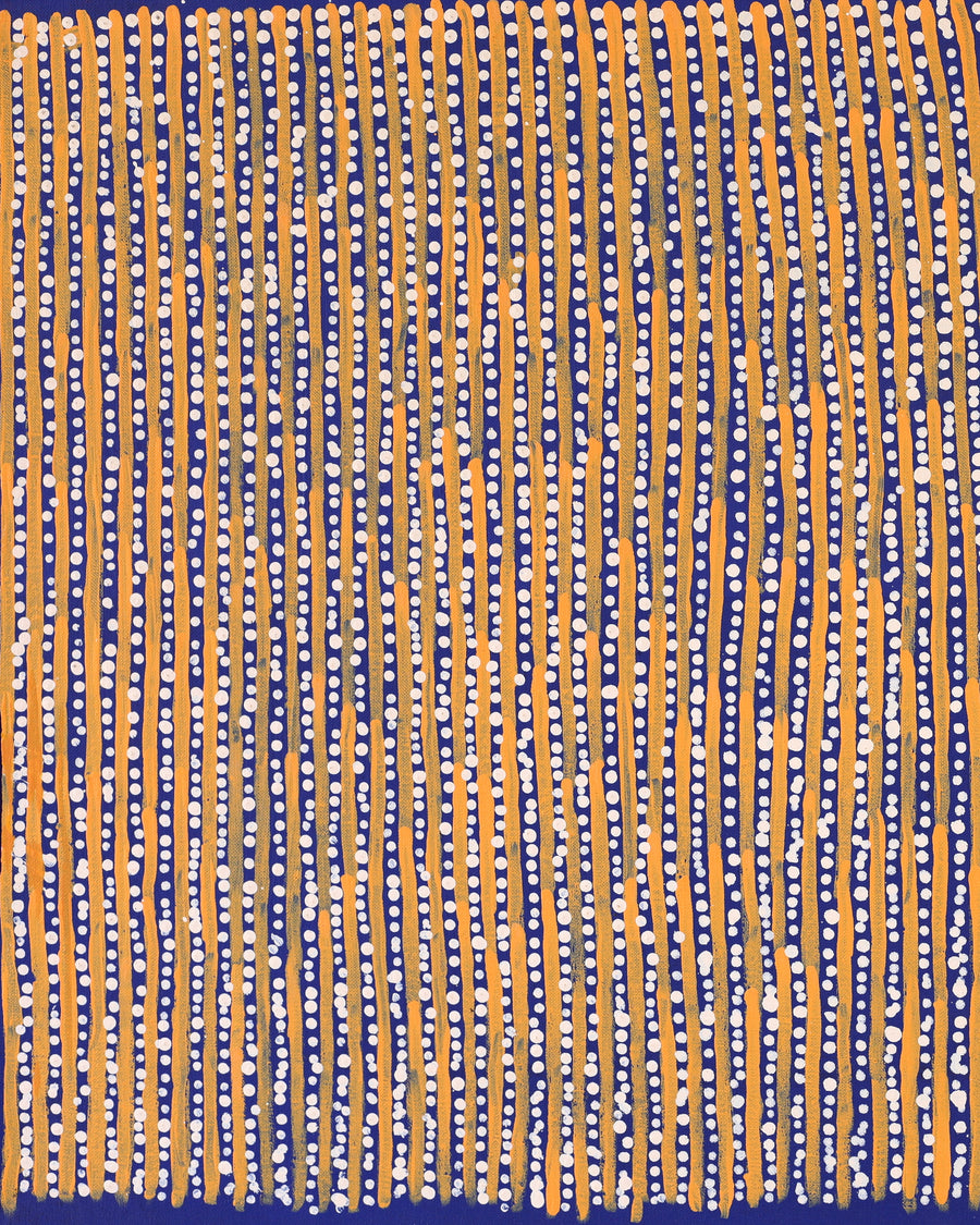 Aboriginal Artwork by Mitchell Japanangka Martin, Mina Mina Jukurrpa, 76x46cm
