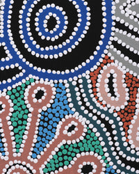 Aboriginal Artwork by Mona Lewis, Ngayuku Ngura (my country), 120x61cm