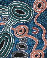 Aboriginal Artwork by Mona Lewis, Walka, 61x43cm