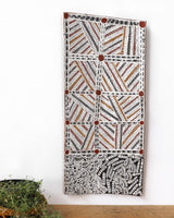 Aboriginal Art by Muluymuluy Wirrpanda, Yalata, 85x38cm Bark - ART ARK®