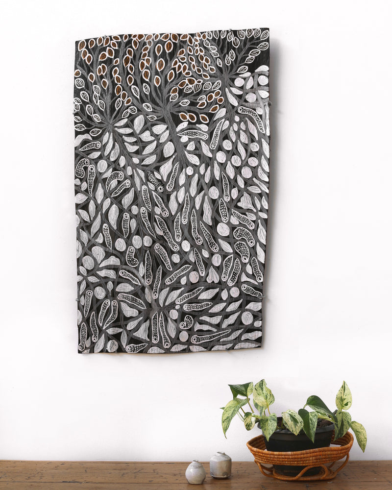 Muluymuluy Wirrpanda, Gathul - Mangroves, 88x54cm Bark