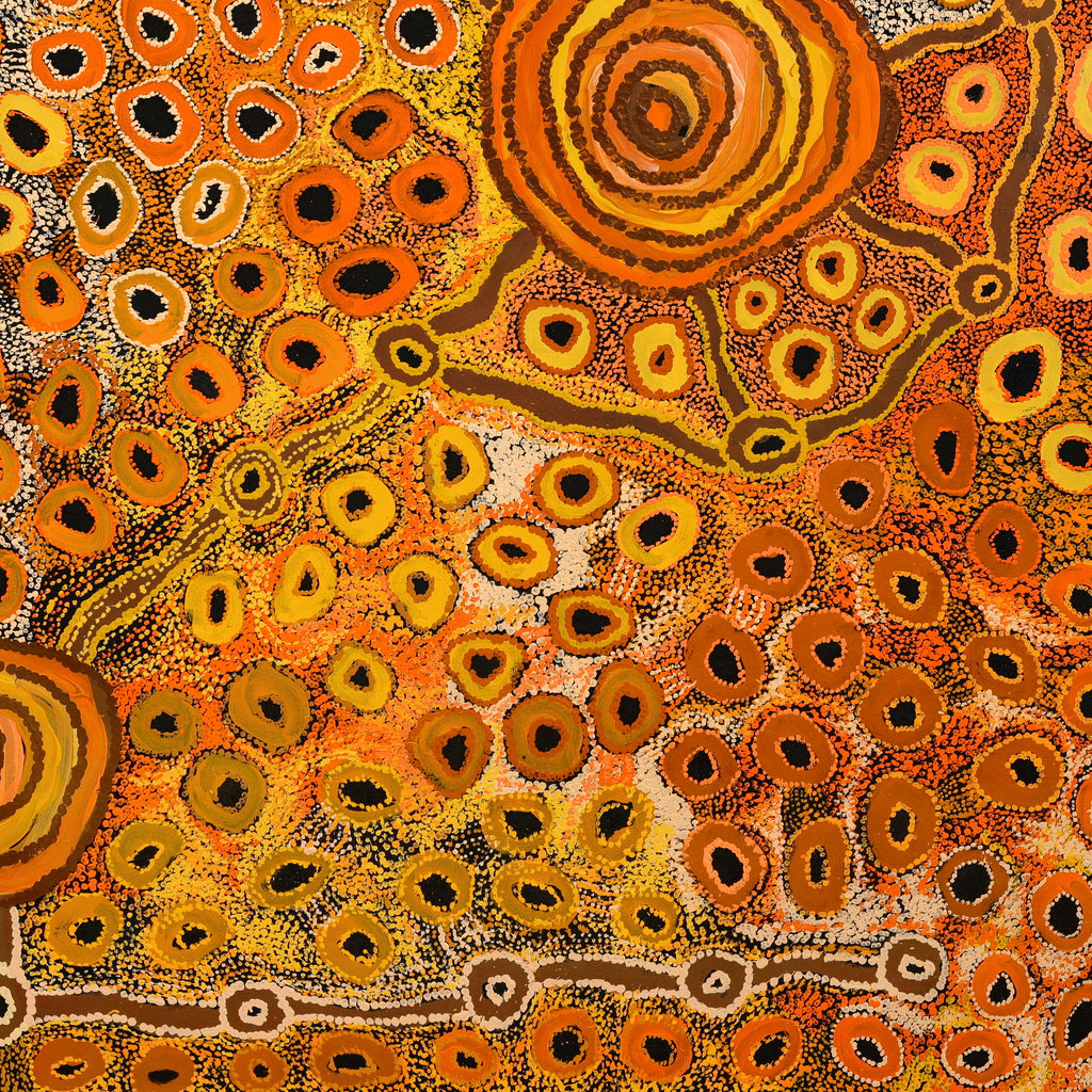 Myra Kumantjara, Minyma Kutjara, 197x197cm