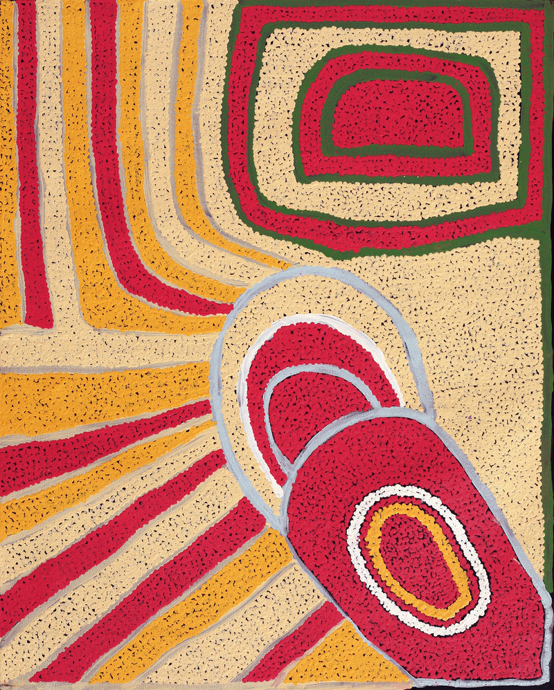 Aboriginal Artwork by Nancy Paddy, Ngura Tjuta: Big Country, 76x61cm
