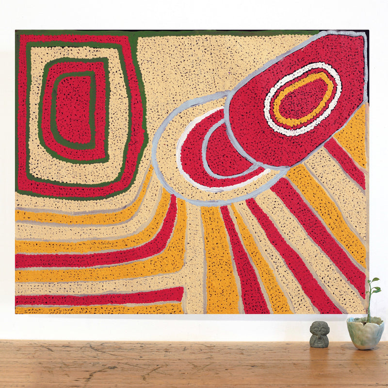 Aboriginal Artwork by Nancy Paddy, Ngura Tjuta: Big Country, 76x61cm