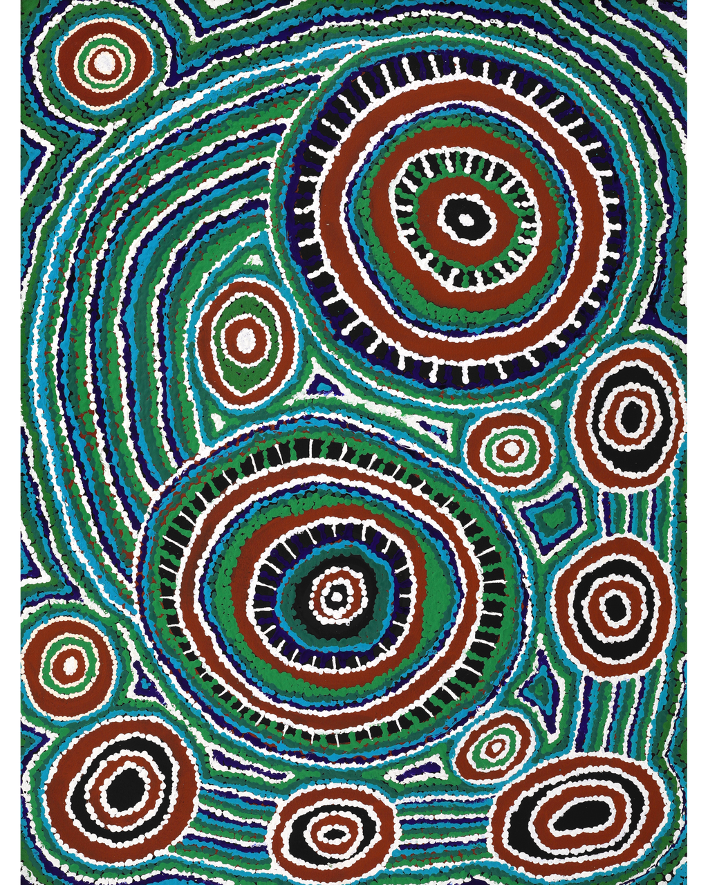 Aboriginal Artwork by Napurru Shirona Dunn, Piltati Tjukurpa, 81x61cm