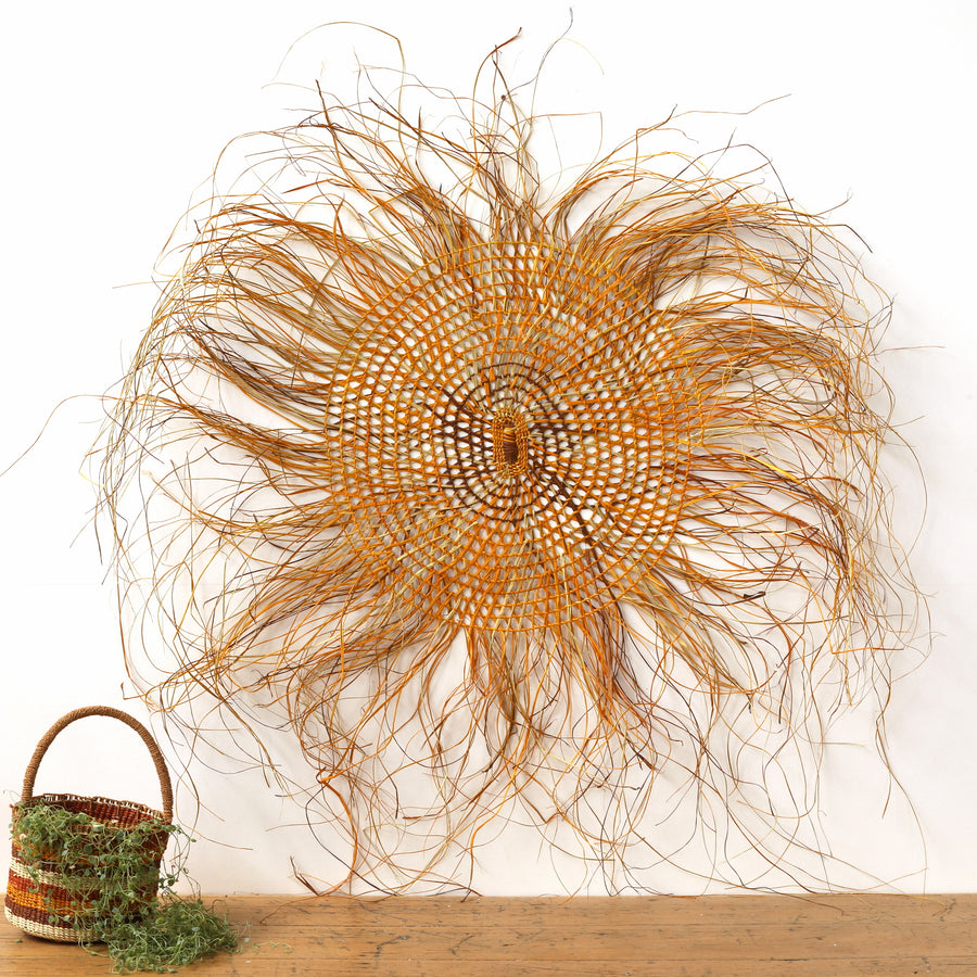 Aboriginal Artwork by Narelle Wilson, Woven Mat, 120cm