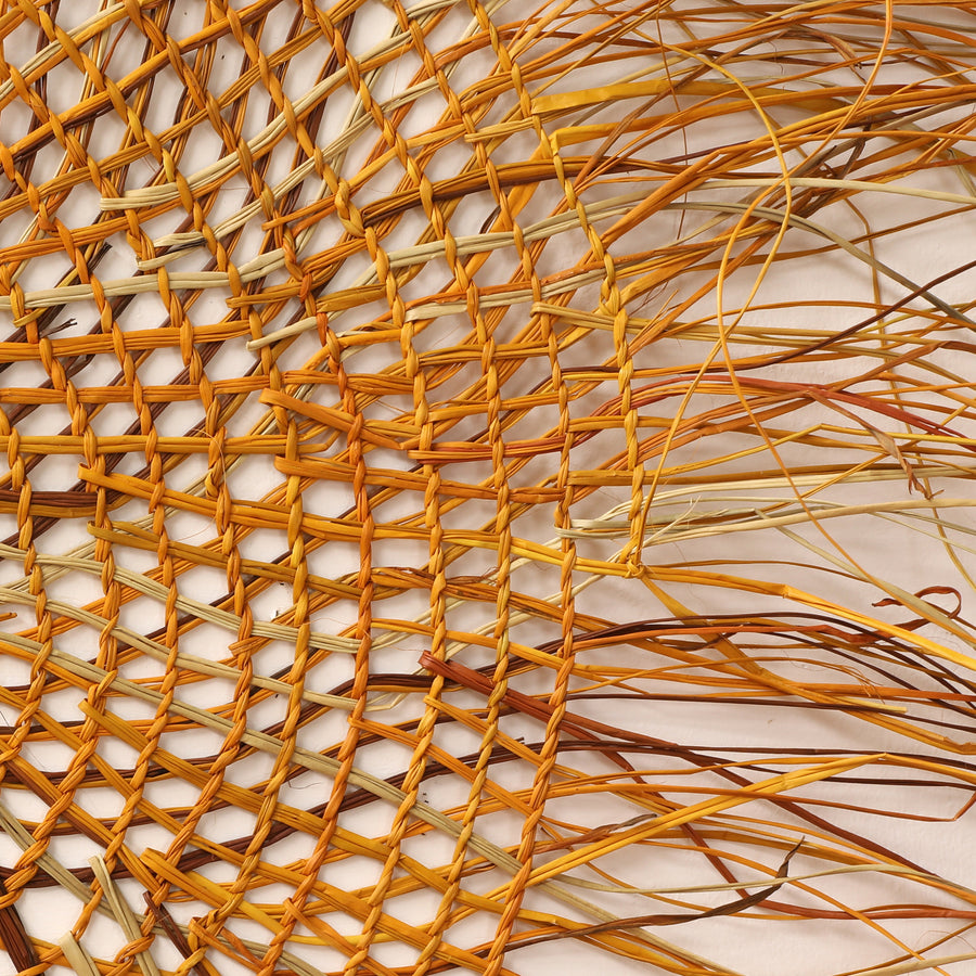 Aboriginal Artwork by Narelle Wilson, Woven Mat, 120cm