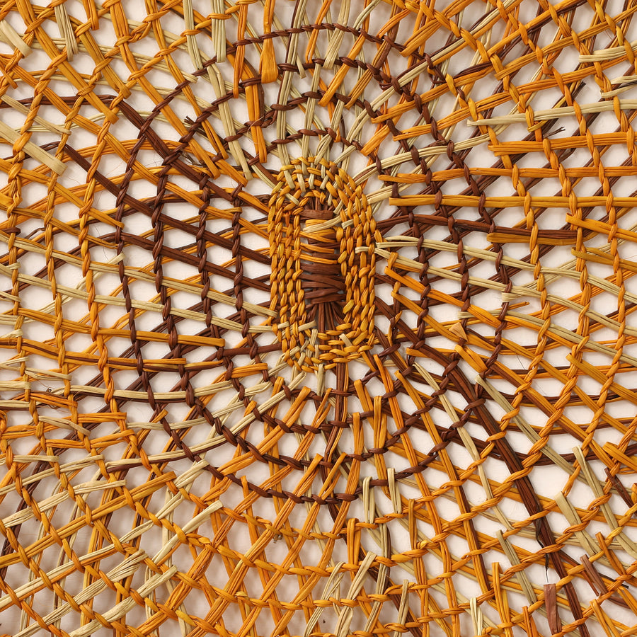 Aboriginal Artwork by Narelle Wilson, Woven Mat, 120cm