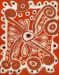 Aboriginal Artwork by Nurina Burton, Ngapari Tjukurpa, 91x71cm