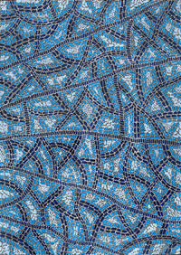 Aboriginal Artwork by Nathania Nangala Granites, Warlukurlangu Jukurrpa (Fire country Dreaming), 107x76cm