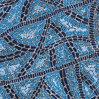 Aboriginal Artwork by Nathania Nangala Granites, Warlukurlangu Jukurrpa (Fire country Dreaming), 107x76cm