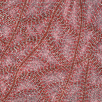 Aboriginal Art by Nathania Nangala Granites, Warlukurlangu Jukurrpa (Fire country Dreaming), 91x61cm - ART ARK®