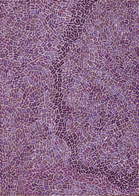 Aboriginal Artwork by Nathania Nangala Granites, Warlukurlangu Jukurrpa (Fire country Dreaming), 107x76cm