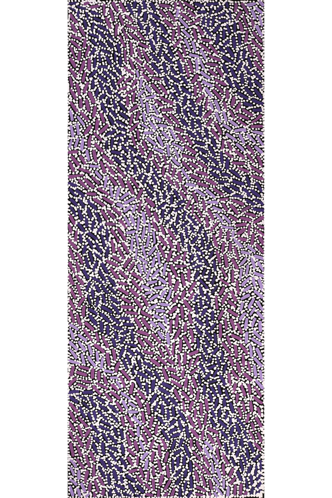 Aboriginal Art by Nathania Nangala Granites, Warlukurlangu Jukurrpa (Fire country Dreaming), 76x30cm - ART ARK®