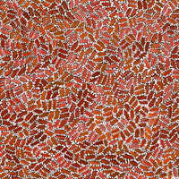 Aboriginal Artwork by Nathania Nangala Granites, Warlukurlangu Jukurrpa (Fire country Dreaming), 91x76cm