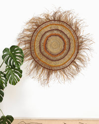 Aboriginal Artwork by Nellie Guyula - Woven Mat, 160cm