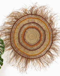 Aboriginal Artwork by Nellie Guyula - Woven Mat, 160cm