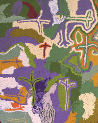 Aboriginal Artwork by Ngamaru Bidu, Wantili, 152x76cm