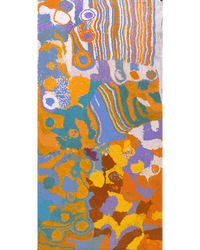 Aboriginal Artwork by Ngamaru Bidu, Wantili, 152x76cm