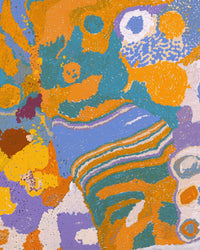 Aboriginal Artwork by Ngamaru Bidu, Wantili, 152x76cm
