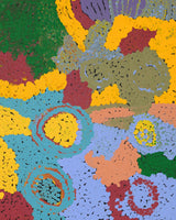 Aboriginal Artwork by Ngamaru Bidu, Wantili, 76x36cm