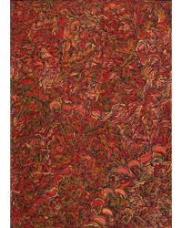 Nola Napangardi Fisher, Purrpalanji (Skinny Bush Banana) Jukurrpa, 107x76cm