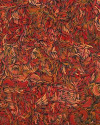 Nola Napangardi Fisher, Purrpalanji (Skinny Bush Banana) Jukurrpa, 107x76cm
