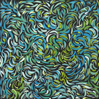 Aboriginal Artwork by Nola Napangardi Fisher, Purrpalanji (Skinny Bush Banana) Jukurrpa, 30x30cm