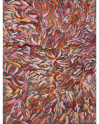 Aboriginal Artwork by Nola Napangardi Fisher, Purrpalanji (Skinny Bush Banana) Jukurrpa, 61x46cm