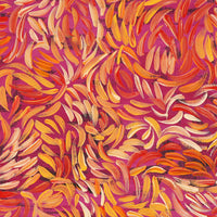 Aboriginal Artwork by Nola Napangardi Fisher, Purrpalanji (Skinny Bush Banana) Jukurrpa, 91x30cm