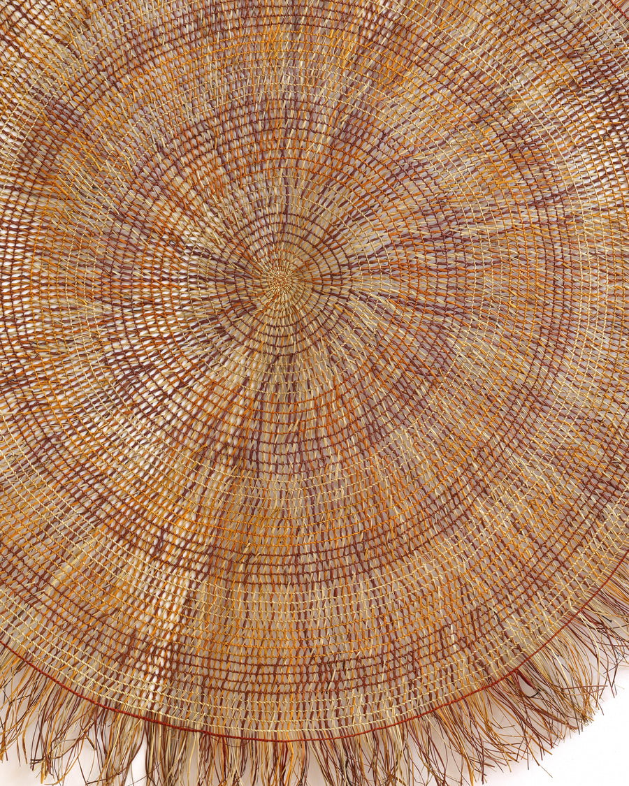 Aboriginal Artwork by Nola Garrba, Woven Mat, 207cm