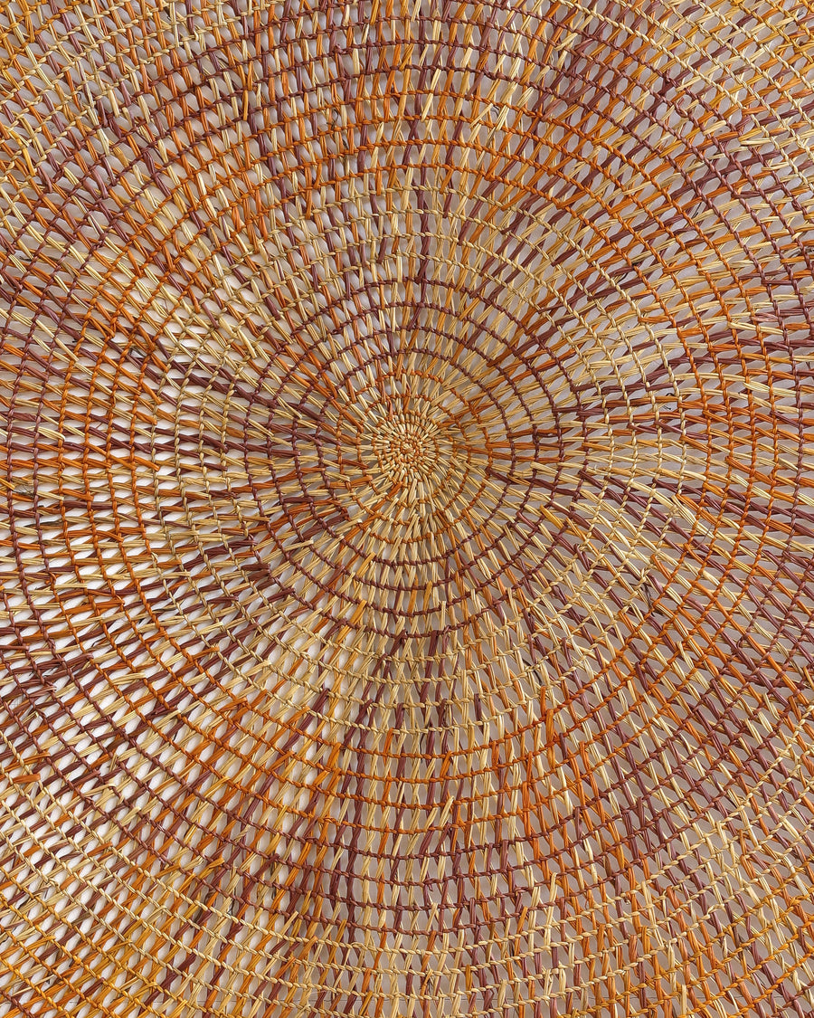 Aboriginal Artwork by Nola Garrba, Woven Mat, 207cm