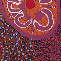 Aboriginal Artwork by Nora Davidson, Kungkarangkalpa (Seven Sisters Story), 101x76cm