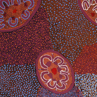 Aboriginal Artwork by Nora Davidson, Kungkarangkalpa (Seven Sisters Story), 101x76cm