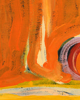 Aboriginal Artwork by Nora (Nyangapa) Nungabar, Two snakes travelling, 91x61cm