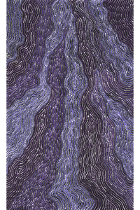 Aboriginal Artwork by Norissa Nampijinpa Watson, Ngapa Jukurrpa (Water Dreaming) - Puyurru, 76x46cm