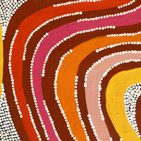 Aboriginal Artwork by Norissa Nampijinpa Watson, Ngapa Jukurrpa (Water Dreaming) - Puyurru, 76x61cm