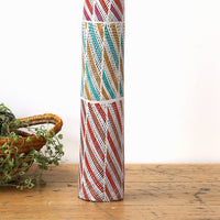 Aboriginal Artwork by Norman Wilfred, Hollow Coffin Log, 78cm