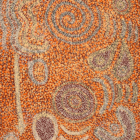 Aboriginal Artwork by Nurina Burton, Ngapari Tjukurpa, 122x61cm