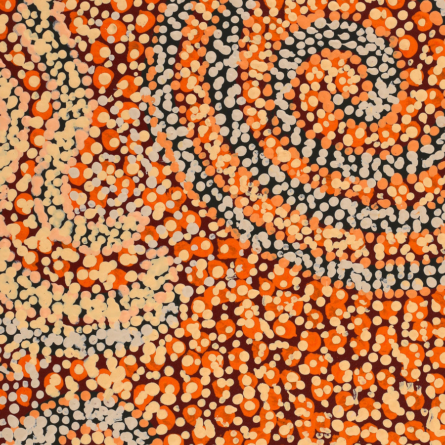 Aboriginal Artwork by Nurina Burton, Ngapari Tjukurpa, 122x61cm