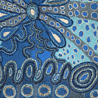 Aboriginal Artwork by Nurina Burton, Ngapari Tjukurpa, 122x91cm