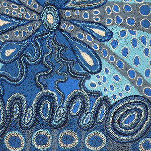 Aboriginal Artwork by Nurina Burton, Ngapari Tjukurpa, 122x91cm - ART ARK®
