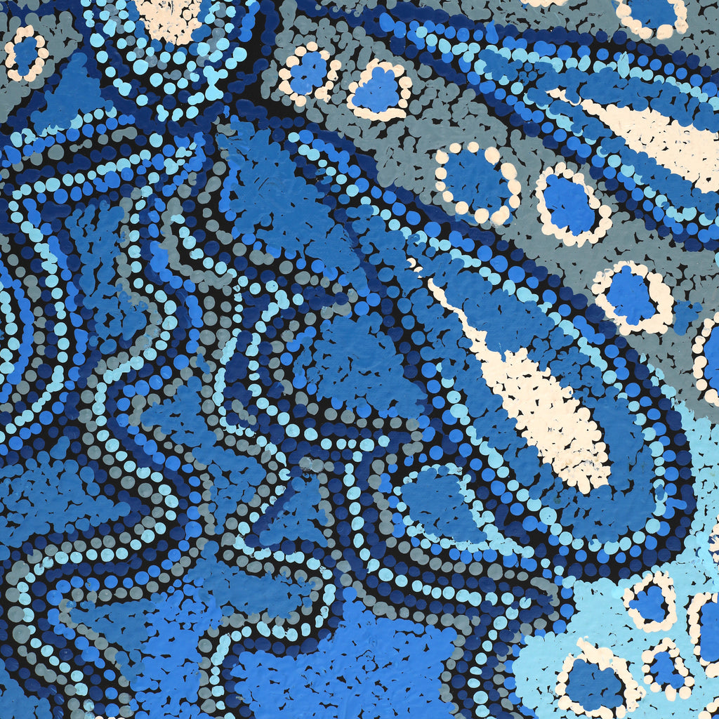 Aboriginal Artwork by Nurina Burton, Ngapari Tjukurpa, 122x91cm