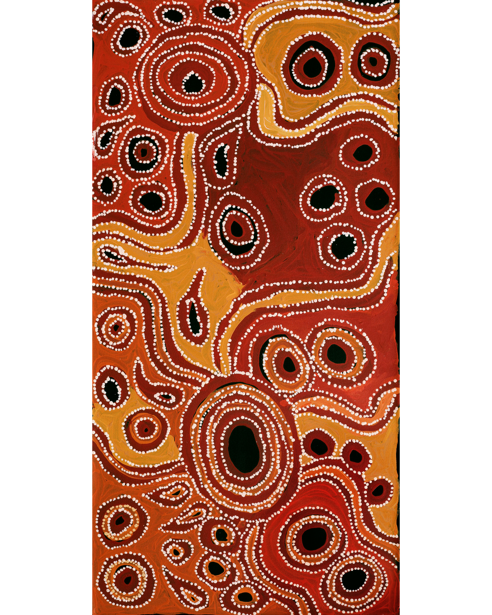 Aboriginal Artwork by Nurina Burton, Ngayuku Ngura, 120x60cm