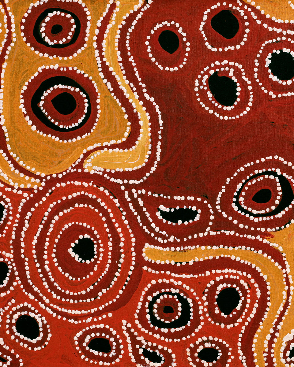 Aboriginal Artwork by Nurina Burton, Ngayuku Ngura, 120x60cm