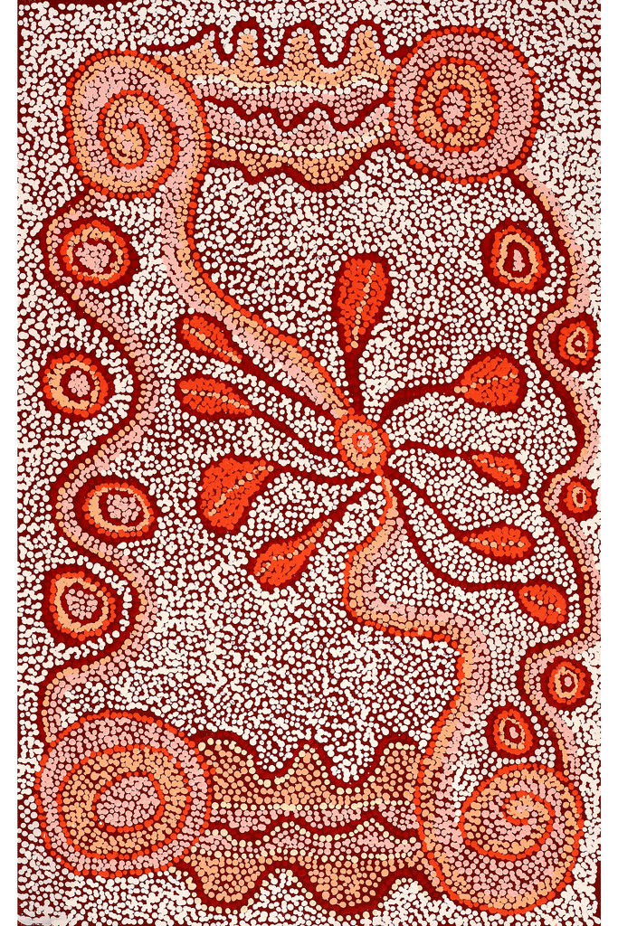 Aboriginal Artwork by Nurina Burton, Ngapari Tjukurpa, 81x51cm - ART ARK®